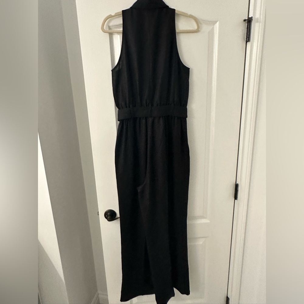 LOFT Black Button-Down Jumpsuit - image 6
